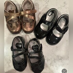 Circo Kids Metallic Bronze and Black Dress Shoes